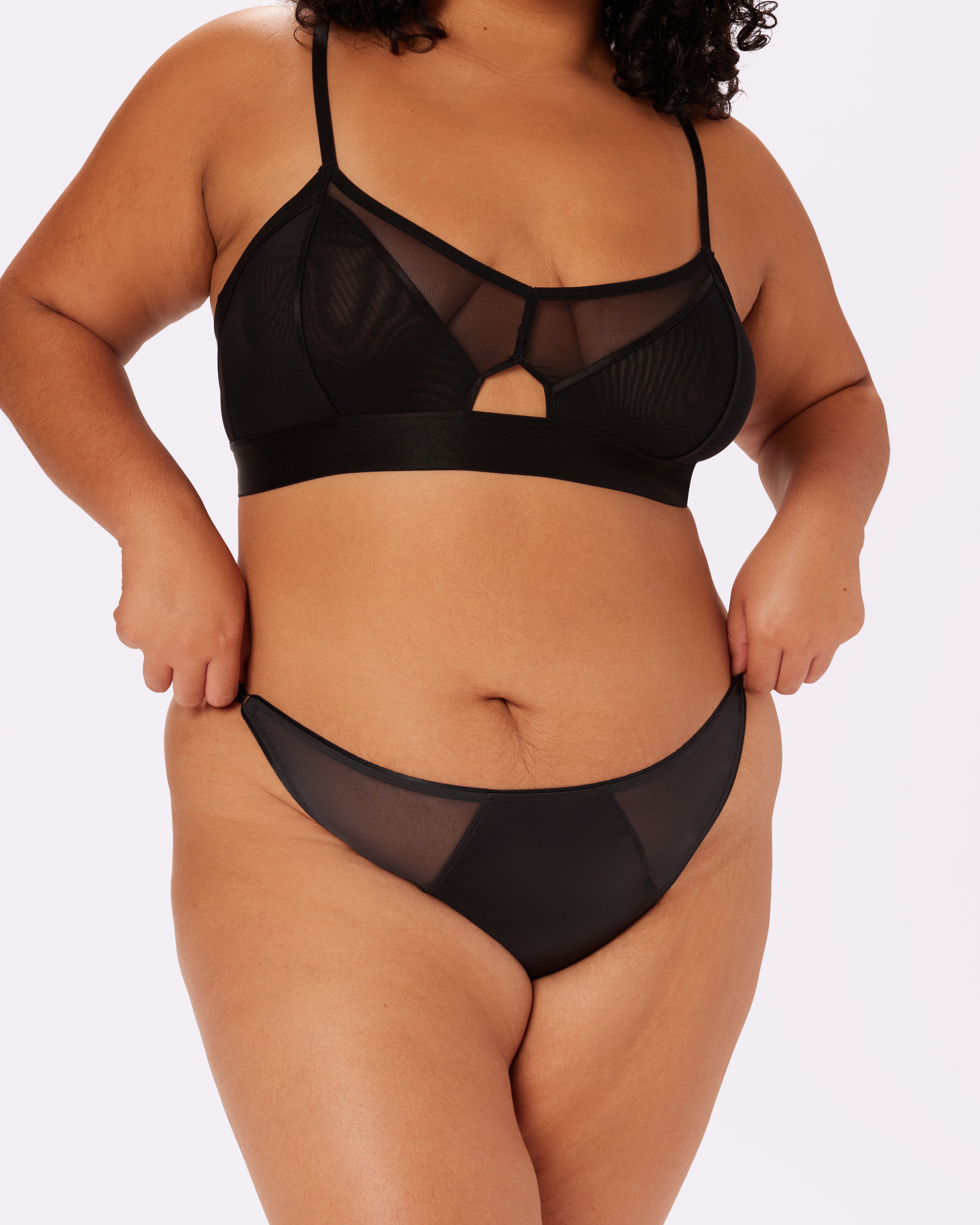 Glow Satin Cheeky Sheer Radiance Panties