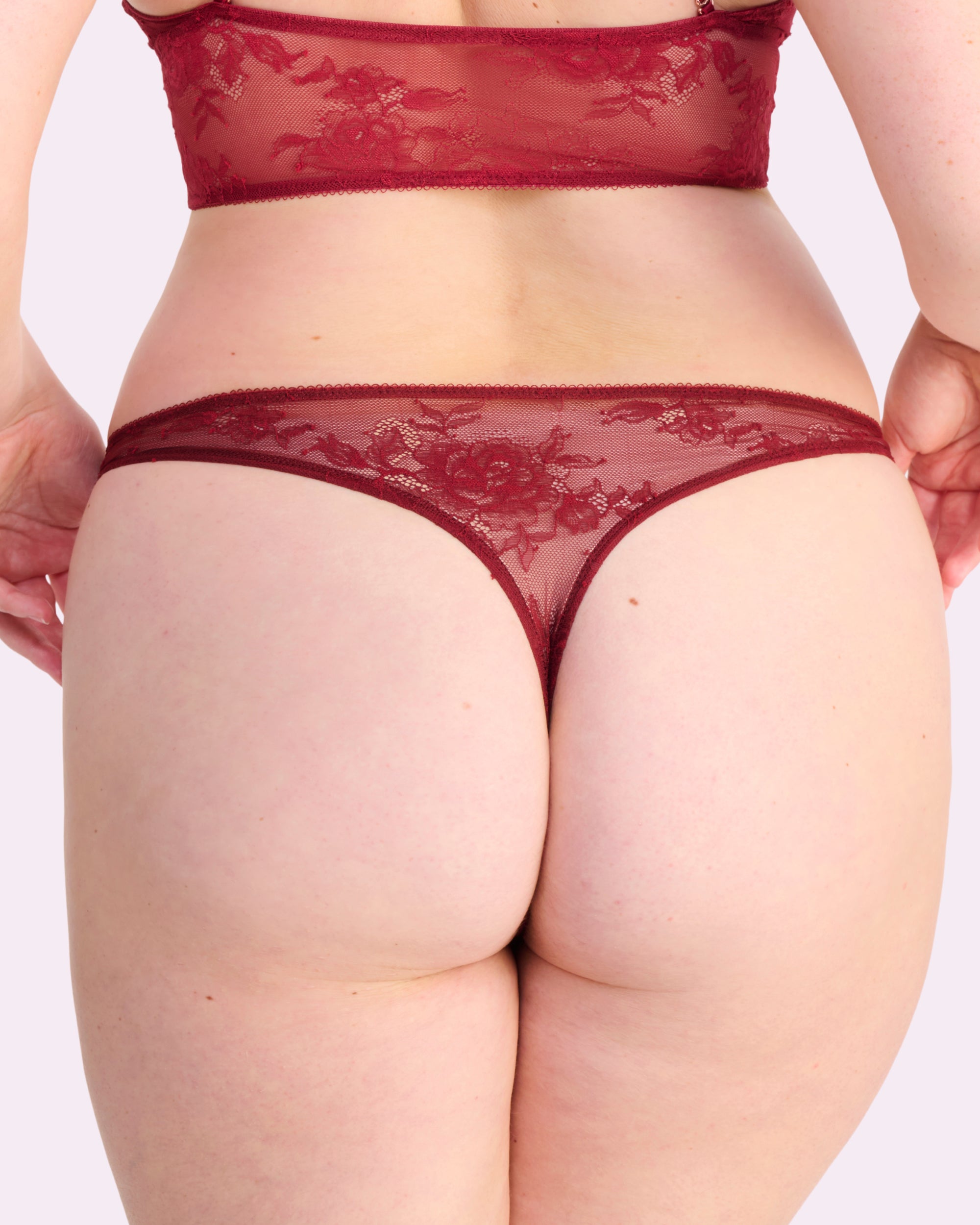 Vampire Kiss Lace Thong - Seductive Comfort