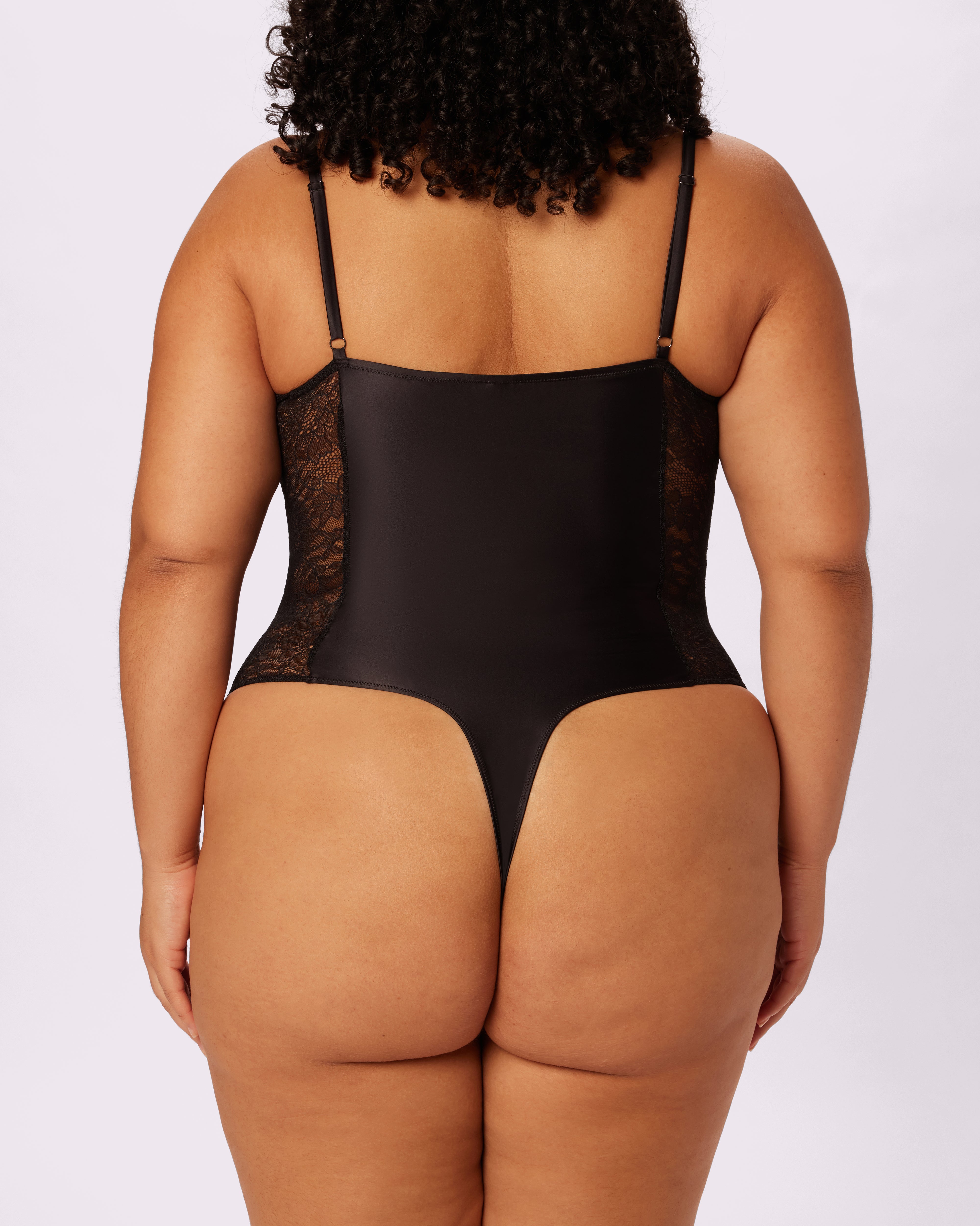 Luminous Glow Satin Demi Bodysuit - Eightball