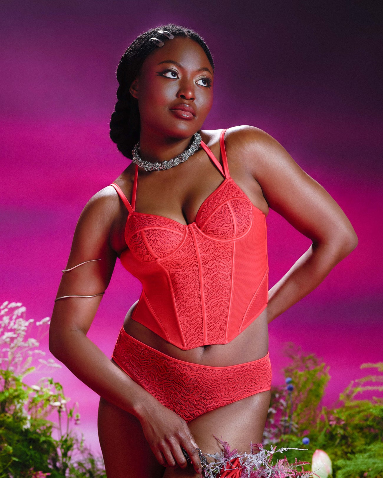 Vintage Lace Corset by Dusk 'til Dawn | Balloon Sleeve