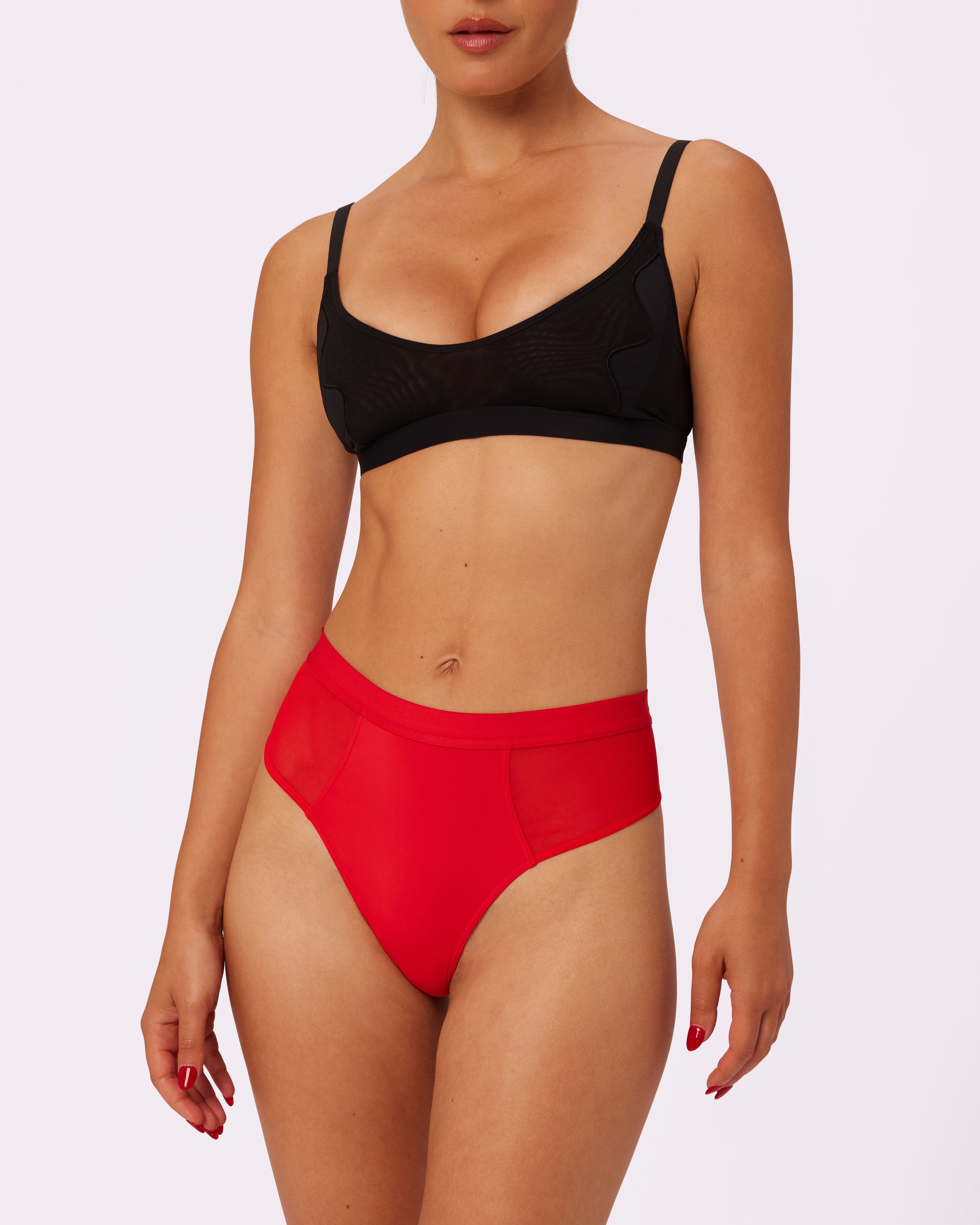 Re:Play High Waisted Soft Thong in Balloon